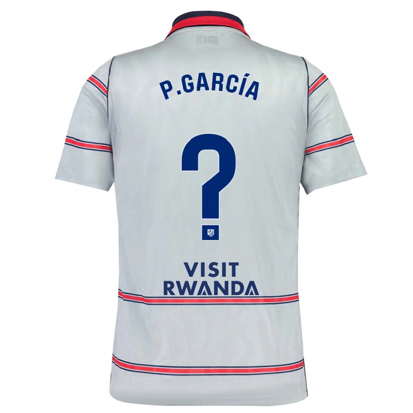 Danxen Barn Pablo García #0 Grå Röd Marinblå Tredjesatsen Matchtröjor 2026/27 Tröjor T-Tröja