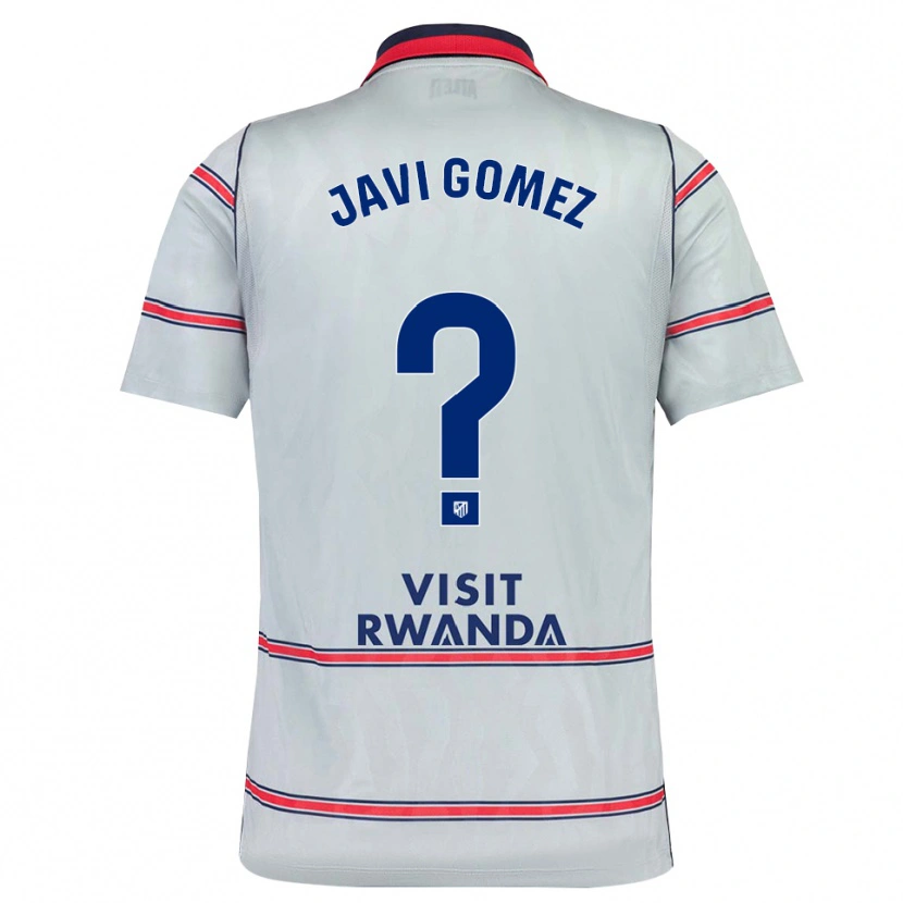 Danxen Barn Javi Gomez #0 Grå Röd Marinblå Tredjesatsen Matchtröjor 2026/27 Tröjor T-Tröja