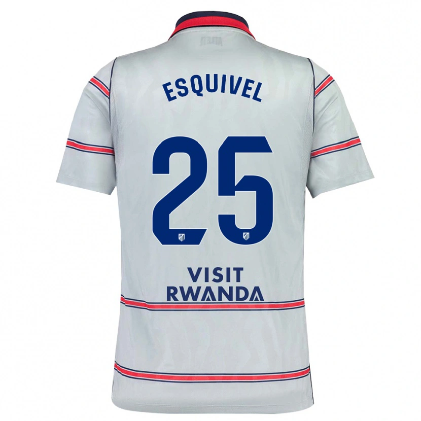 Danxen Barn Salvi Esquivel #25 Grå Röd Marinblå Tredjesatsen Matchtröjor 2026/27 Tröjor T-Tröja