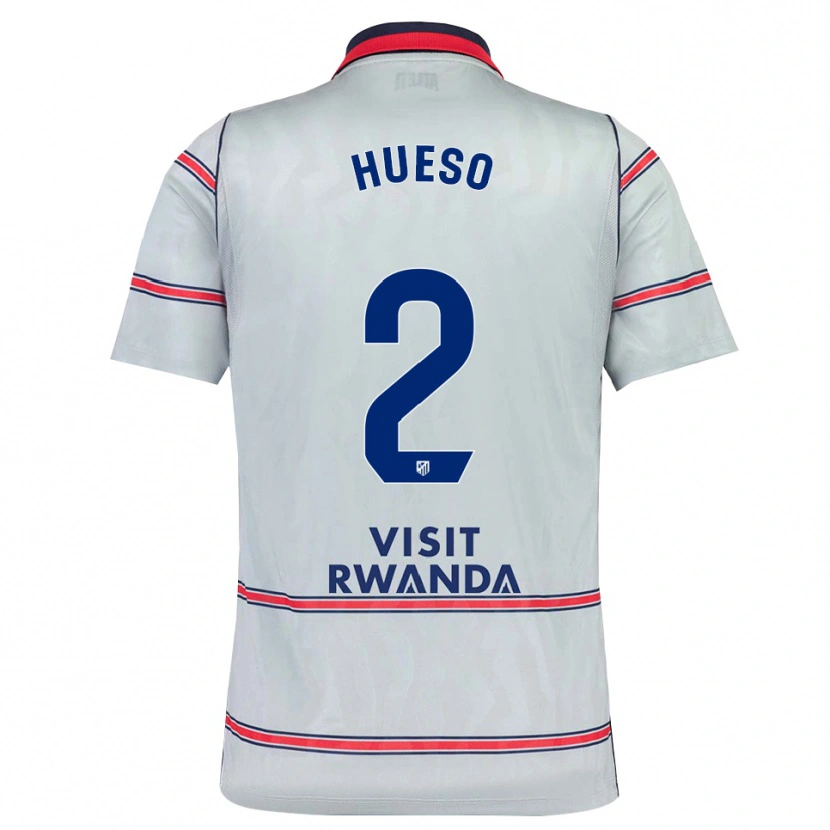 Danxen Barn Romeo Hueso #2 Grå Röd Marinblå Tredjesatsen Matchtröjor 2026/27 Tröjor T-Tröja