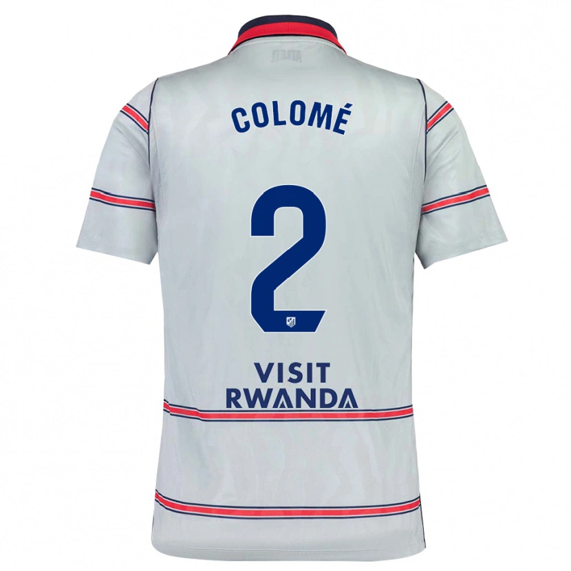 Danxen Barn Jan Colomé #2 Grå Röd Marinblå Tredjesatsen Matchtröjor 2026/27 Tröjor T-Tröja