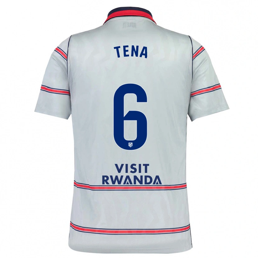 Danxen Barn Javi Tena #6 Grå Röd Marinblå Tredjesatsen Matchtröjor 2026/27 Tröjor T-Tröja