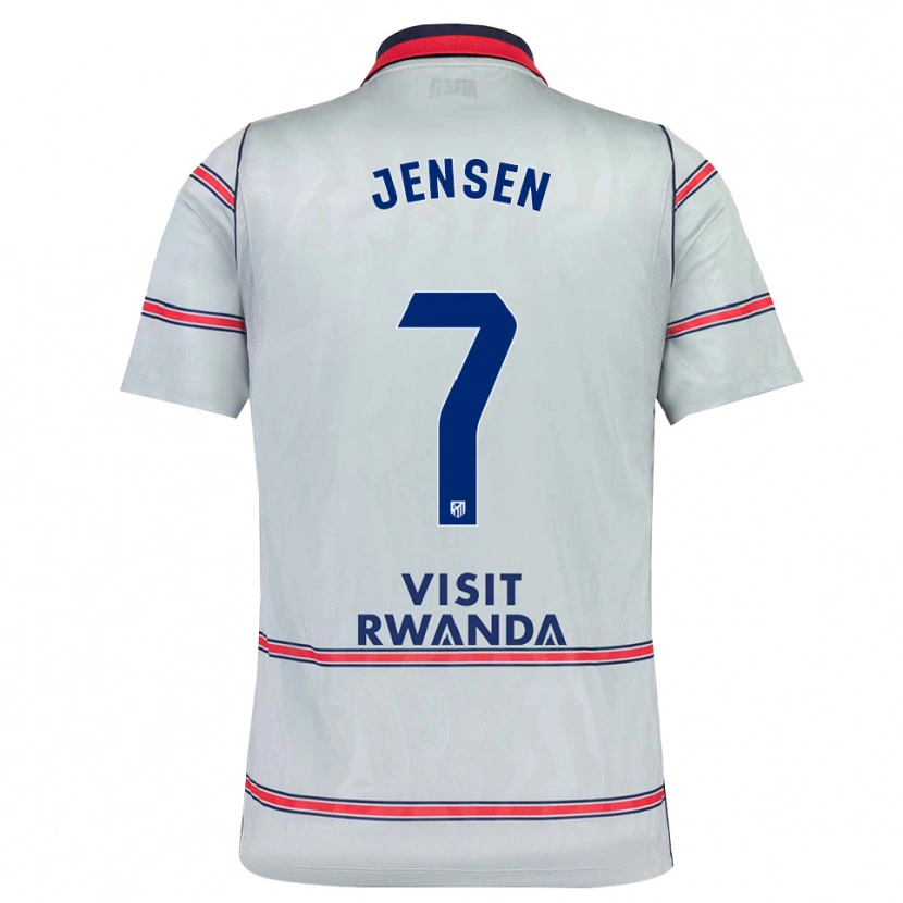 Danxen Barn Synne Jensen #7 Grå Röd Marinblå Tredjesatsen Matchtröjor 2026/27 Tröjor T-Tröja
