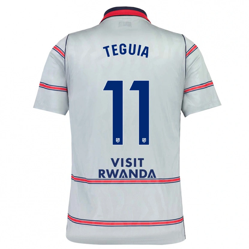 Danxen Barn Cedric Teguia #11 Grå Röd Marinblå Tredjesatsen Matchtröjor 2026/27 Tröjor T-Tröja