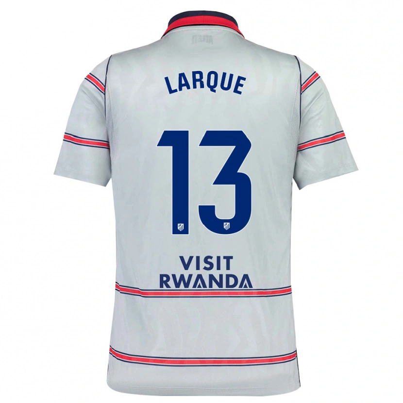 Danxen Barn Patricia Larqué #13 Grå Röd Marinblå Tredjesatsen Matchtröjor 2026/27 Tröjor T-Tröja