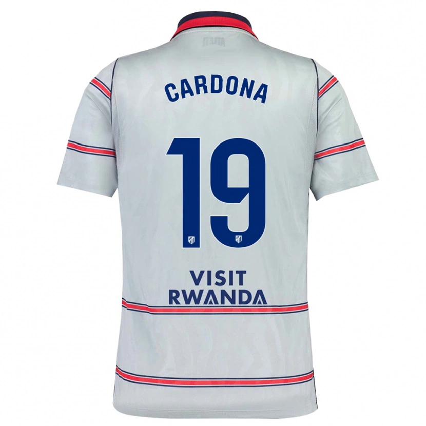 Danxen Barn Marta Cardona #19 Grå Röd Marinblå Tredjesatsen Matchtröjor 2026/27 Tröjor T-Tröja