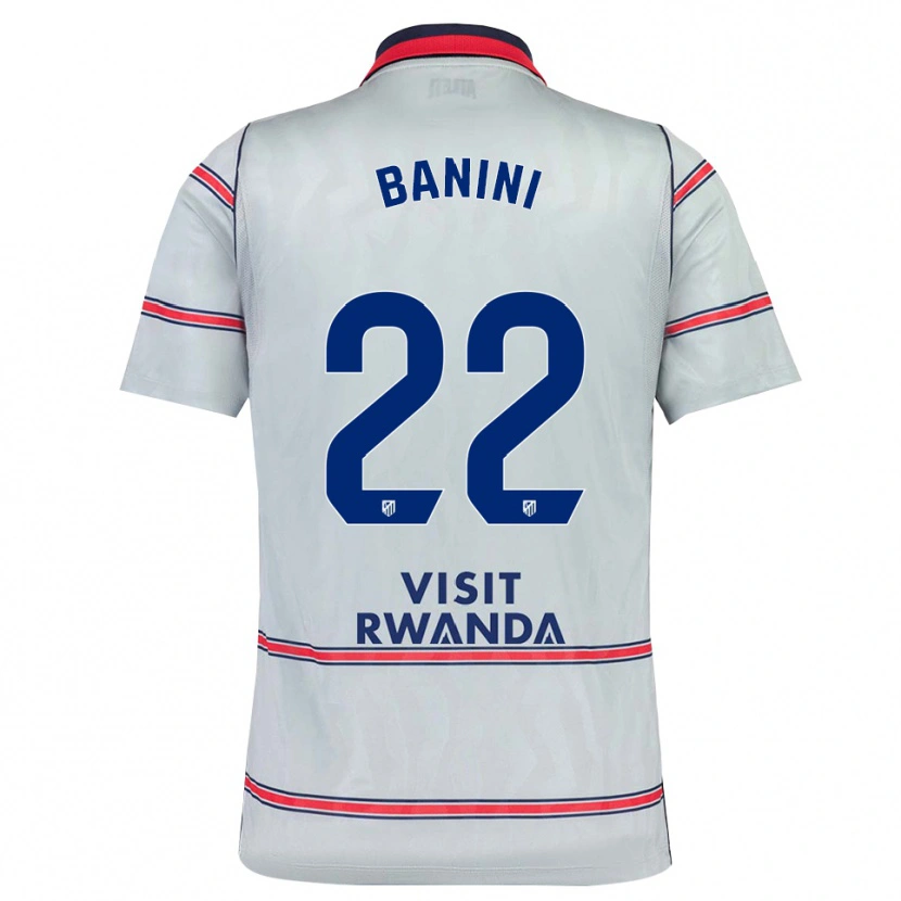 Danxen Barn Estefania Banini #22 Grå Röd Marinblå Tredjesatsen Matchtröjor 2026/27 Tröjor T-Tröja