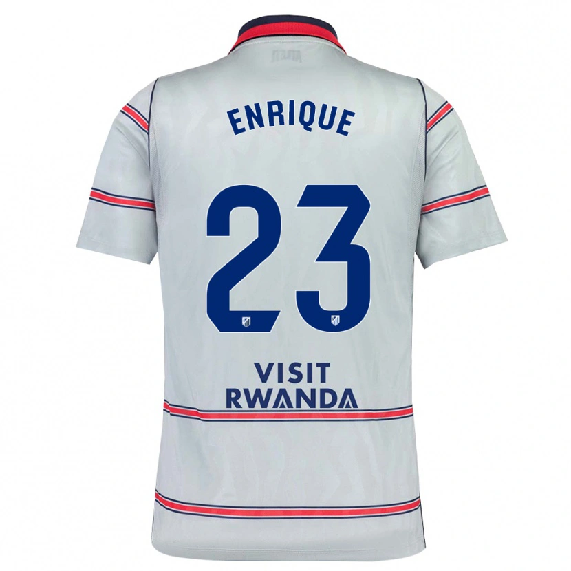 Danxen Barn Gustavo Enrique #23 Grå Röd Marinblå Tredjesatsen Matchtröjor 2026/27 Tröjor T-Tröja
