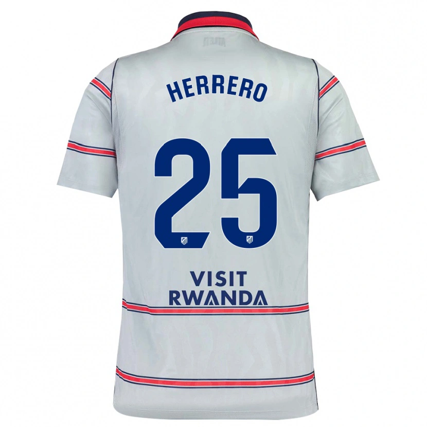 Danxen Barn Alex Herrero #25 Grå Röd Marinblå Tredjesatsen Matchtröjor 2026/27 Tröjor T-Tröja