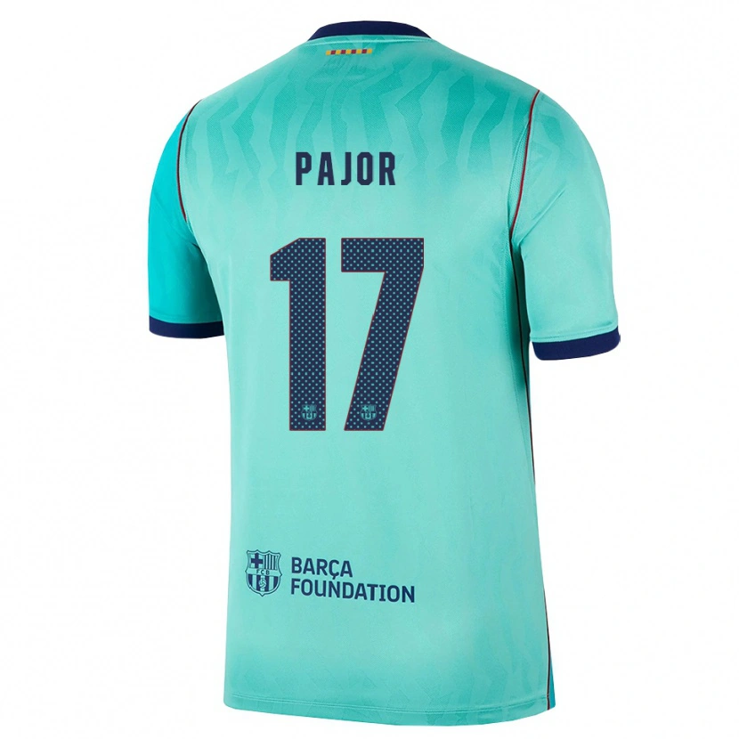 Danxen Barn Ewa Pajor #17 Aqua Mörk Turkosa Kunglig Blå Tredjesatsen Matchtröjor 2026/27 Tröjor T-Tröja