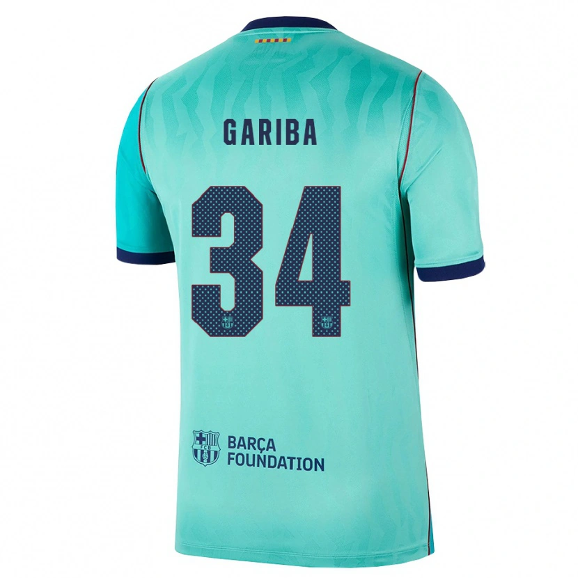 Danxen Barn Hafiz Gariba #34 Aqua Mörk Turkosa Kunglig Blå Tredjesatsen Matchtröjor 2026/27 Tröjor T-Tröja