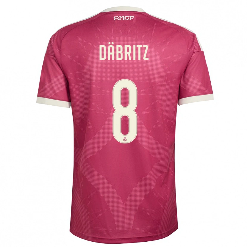 Danxen Barn Sara Däbritz #8 Ljus Violettröd Vit Tredjesatsen Matchtröjor 2026/27 Tröjor T-Tröja