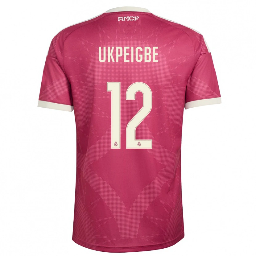 Danxen Barn Melvin Ukpeigbe #12 Ljus Violettröd Vit Tredjesatsen Matchtröjor 2026/27 Tröjor T-Tröja