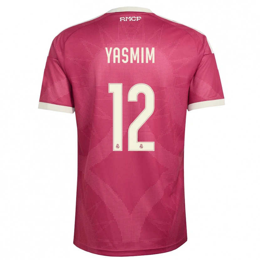 Danxen Barn Yasmim Assis Ribeiro #12 Ljus Violettröd Vit Tredjesatsen Matchtröjor 2026/27 Tröjor T-Tröja
