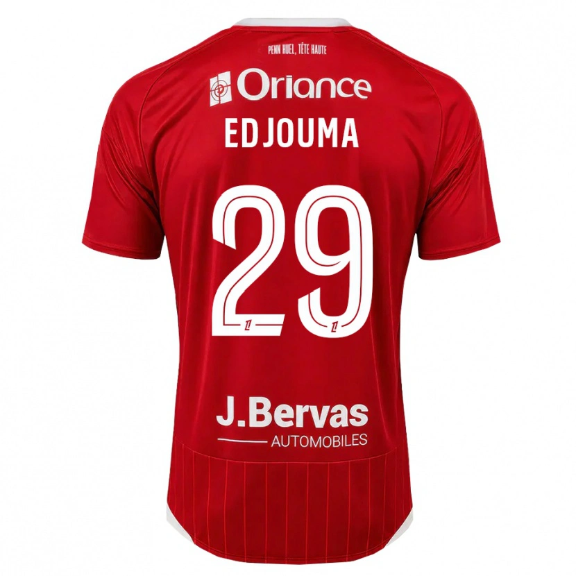 Danxen Barn Noah Edjouma #29 Vit Röd Hemmatröja Matchtröjor 2026/27 Tröjor T-Tröja