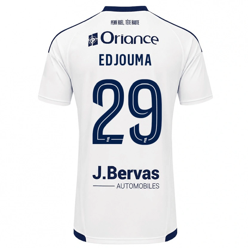Danxen Barn Noah Edjouma #29 Marinblå Vit Bortatröja Matchtröjor 2026/27 Tröjor T-Tröja