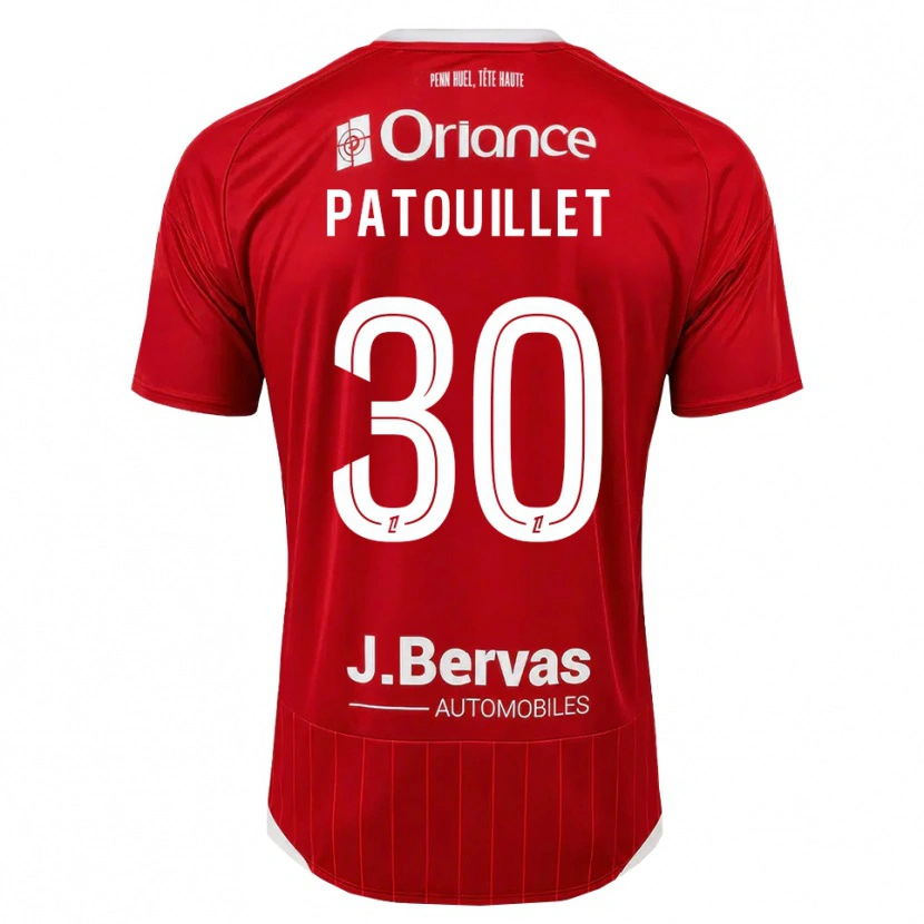 Danxen Barn Mathieu Patouillet #30 Vit Röd Hemmatröja Matchtröjor 2026/27 Tröjor T-Tröja