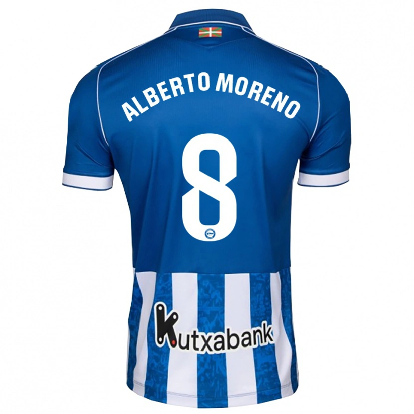 Danxen Män Alberto Moreno #8 Blå Vit Svart Hemmatröja Matchtröjor 2026/27 Tröjor T-Tröja