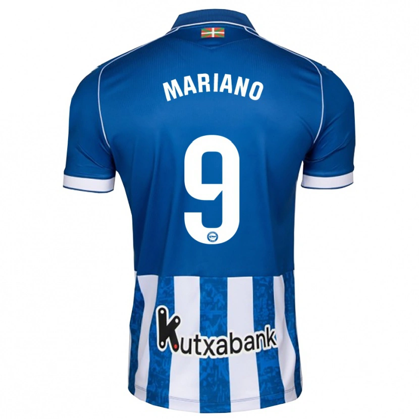 Danxen Män Mariano Díaz #9 Blå Vit Svart Hemmatröja Matchtröjor 2026/27 Tröjor T-Tröja