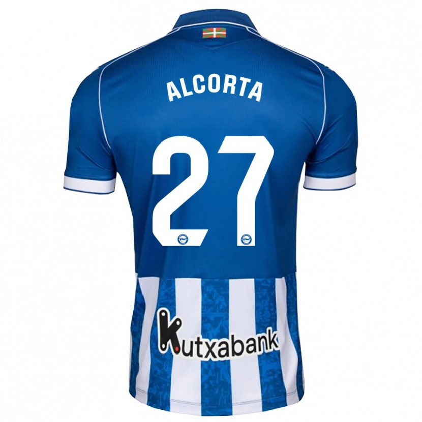Danxen Män Alaitz Alcorta #27 Blå Vit Svart Hemmatröja Matchtröjor 2026/27 Tröjor T-Tröja