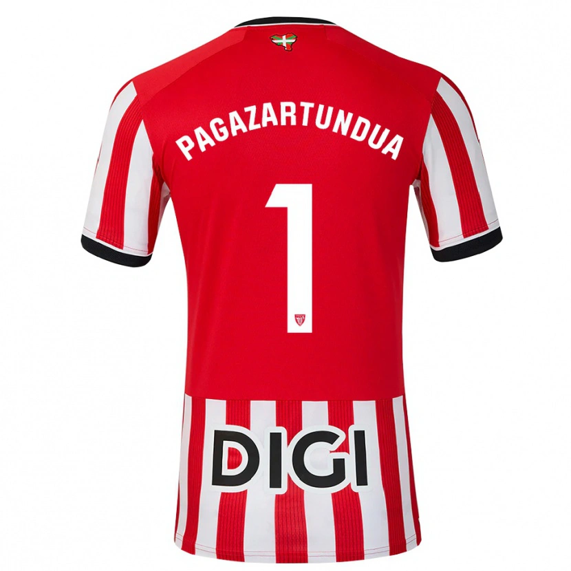 Danxen Män Iker Pagazartundua #1 Röd Svart Vit Hemmatröja Matchtröjor 2026/27 Tröjor T-Tröja