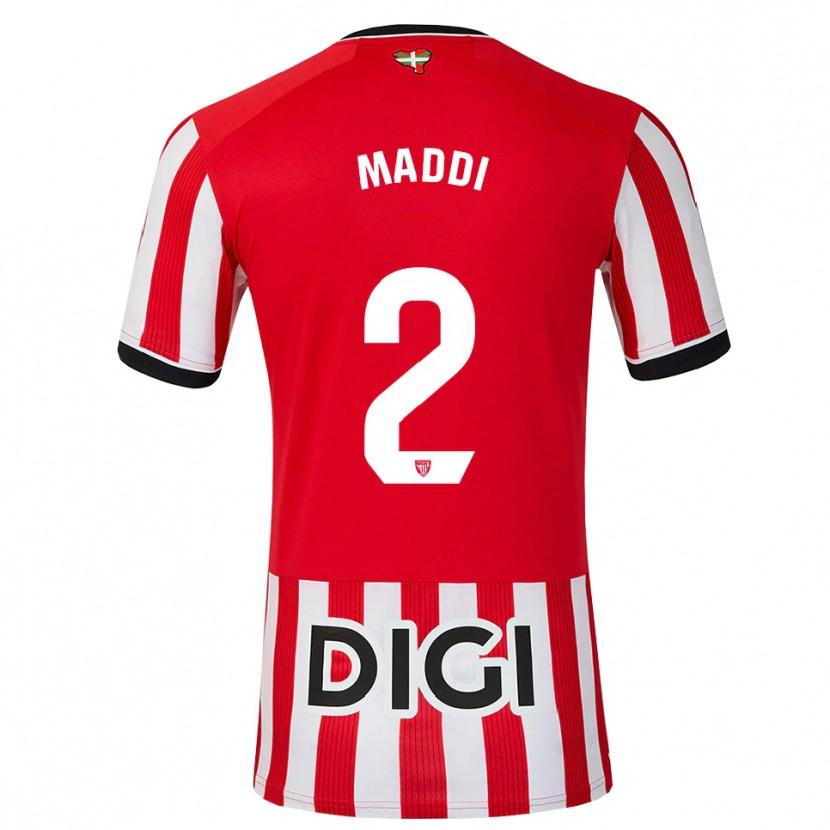 Danxen Män Maddi Torre Larrañaga #2 Röd Svart Vit Hemmatröja Matchtröjor 2026/27 Tröjor T-Tröja