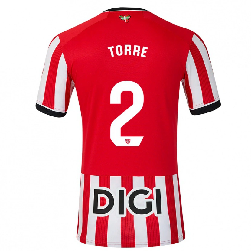 Danxen Män Maddi Torre #2 Röd Svart Vit Hemmatröja Matchtröjor 2026/27 Tröjor T-Tröja