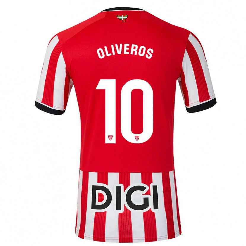 Danxen Män Aimar Oliveros #10 Röd Svart Vit Hemmatröja Matchtröjor 2026/27 Tröjor T-Tröja