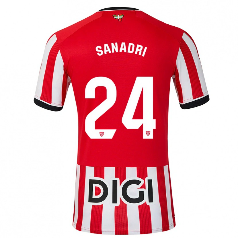 Danxen Män Sanadri #24 Röd Svart Vit Hemmatröja Matchtröjor 2026/27 Tröjor T-Tröja