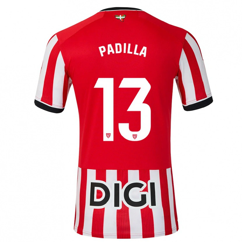 Danxen Män Álex Padilla #13 Röd Svart Vit Hemmatröja Matchtröjor 2026/27 Tröjor T-Tröja