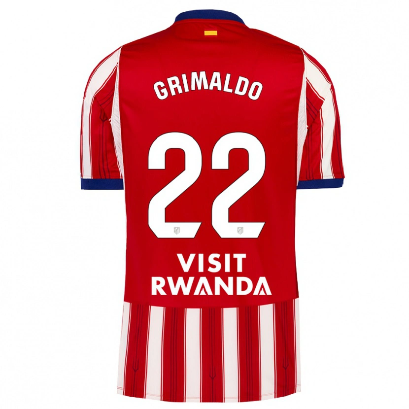 Danxen Män Alejandro Grimaldo #22 Kunglig Blå Röd Vit Hemmatröja Matchtröjor 2026/27 Tröjor T-Tröja