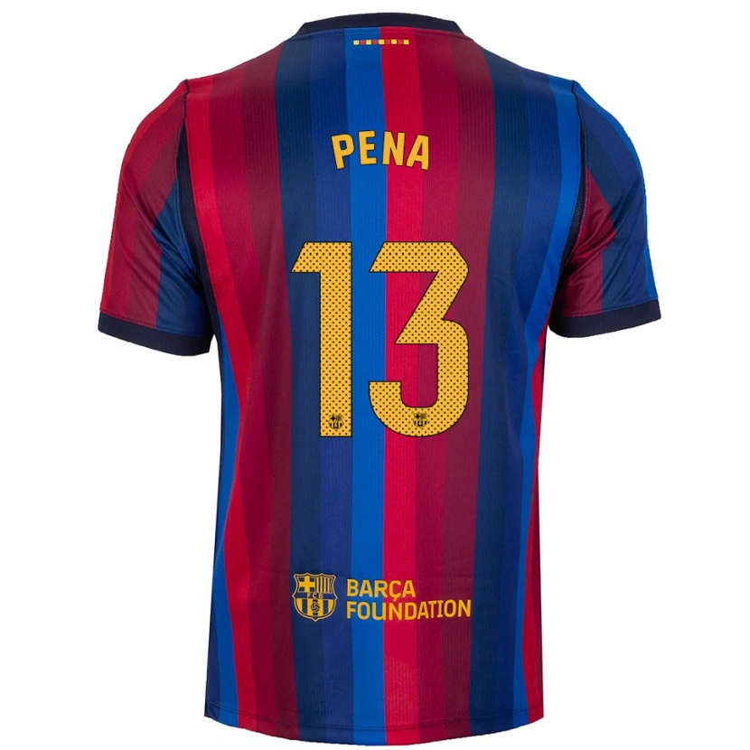 Danxen Män Inaki Pena #13 Kunglig Blå Röd Gul Hemmatröja Matchtröjor 2026/27 Tröjor T-Tröja