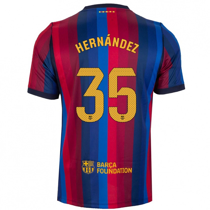 Danxen Män Joni Hernández #35 Kunglig Blå Röd Gul Hemmatröja Matchtröjor 2026/27 Tröjor T-Tröja