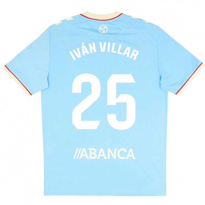 Danxen Män Iván Villar #25 Himmelblå Vit Röd Hemmatröja Matchtröjor 2026/27 Tröjor T-Tröja