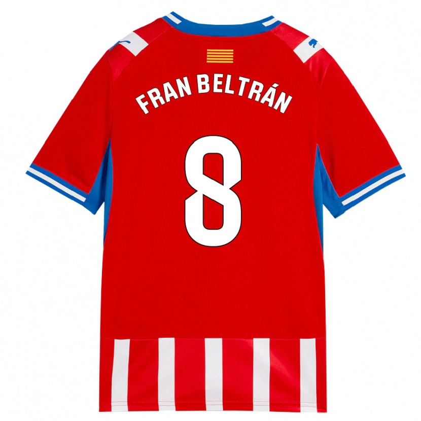 Danxen Män Fran Beltrán #8 Röd Vit Himmelsblå Hemmatröja Matchtröjor 2026/27 Tröjor T-Tröja
