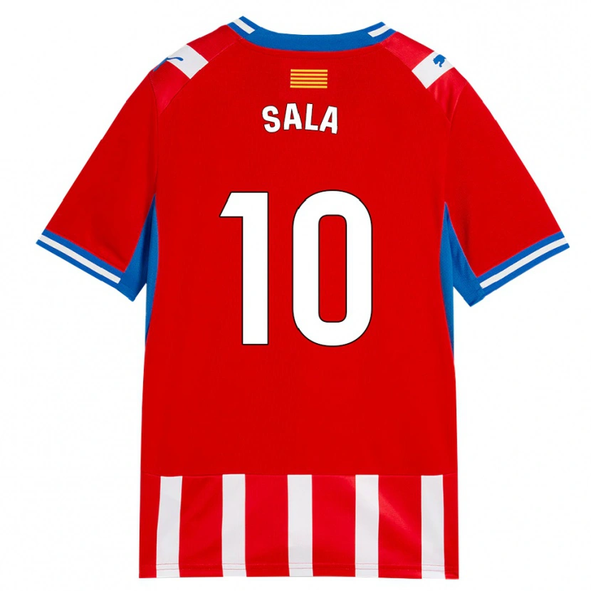 Danxen Män Georgina Sala #10 Röd Vit Himmelsblå Hemmatröja Matchtröjor 2026/27 Tröjor T-Tröja