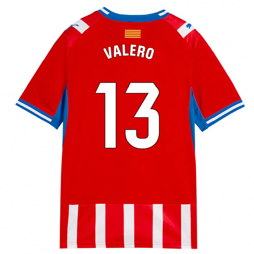Danxen Män Eliana Valero #13 Röd Vit Himmelsblå Hemmatröja Matchtröjor 2026/27 Tröjor T-Tröja