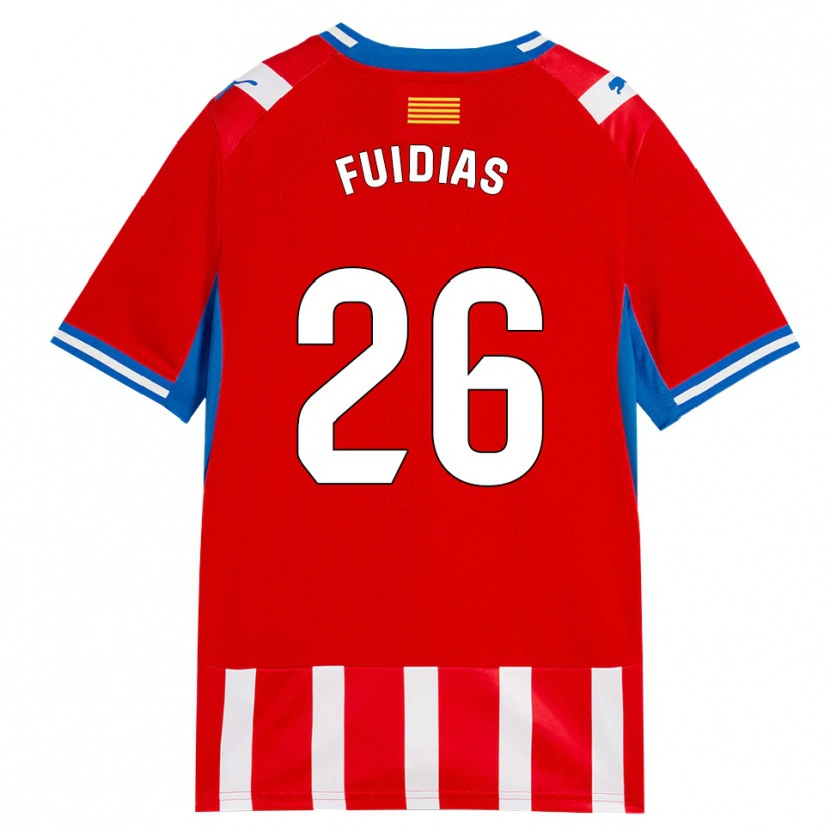 Danxen Män Toni Fuidias #26 Röd Vit Himmelsblå Hemmatröja Matchtröjor 2026/27 Tröjor T-Tröja