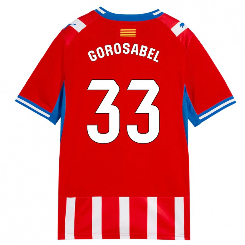 Danxen Män Jakes Gorosabel #33 Röd Vit Himmelsblå Hemmatröja Matchtröjor 2026/27 Tröjor T-Tröja
