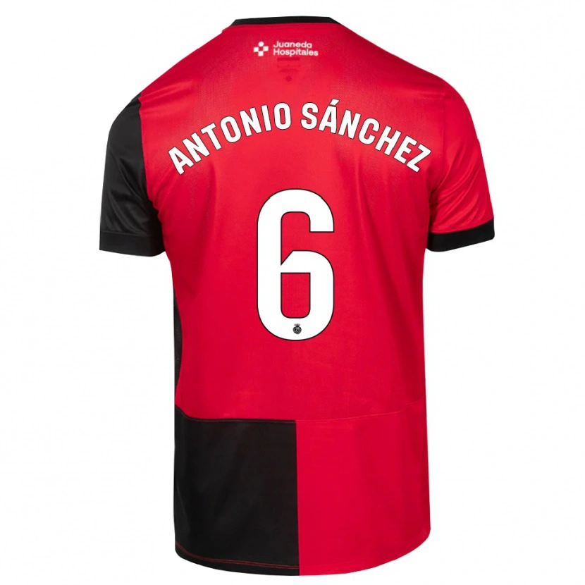 Danxen Män Antonio Sánchez #6 Svart Röd Vit Hemmatröja Matchtröjor 2026/27 Tröjor T-Tröja