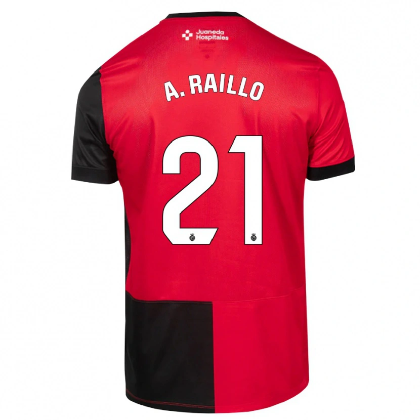 Danxen Män Antonio Raíllo #21 Svart Röd Vit Hemmatröja Matchtröjor 2026/27 Tröjor T-Tröja