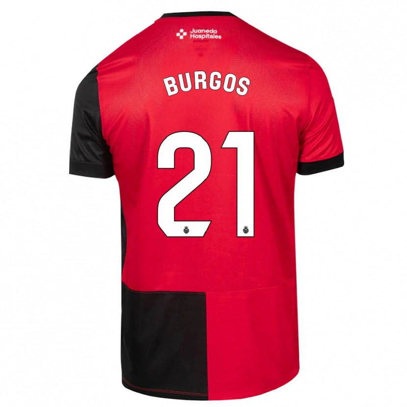 Danxen Män Hugo Burgos #21 Svart Röd Vit Hemmatröja Matchtröjor 2026/27 Tröjor T-Tröja