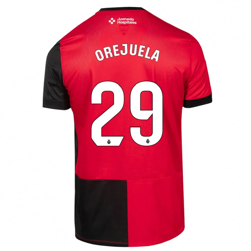 Danxen Män Luis Orejuela #29 Svart Röd Vit Hemmatröja Matchtröjor 2026/27 Tröjor T-Tröja