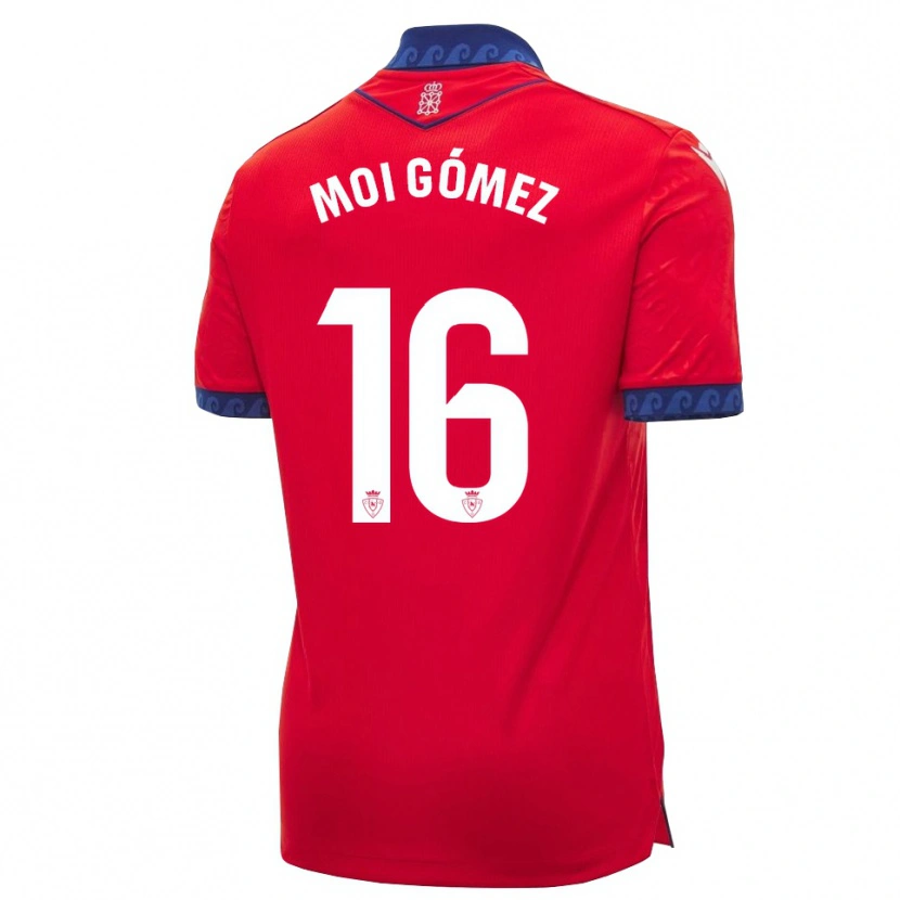 Danxen Män Moi Gómez #16 Röd Marinblå Vit Hemmatröja Matchtröjor 2026/27 Tröjor T-Tröja