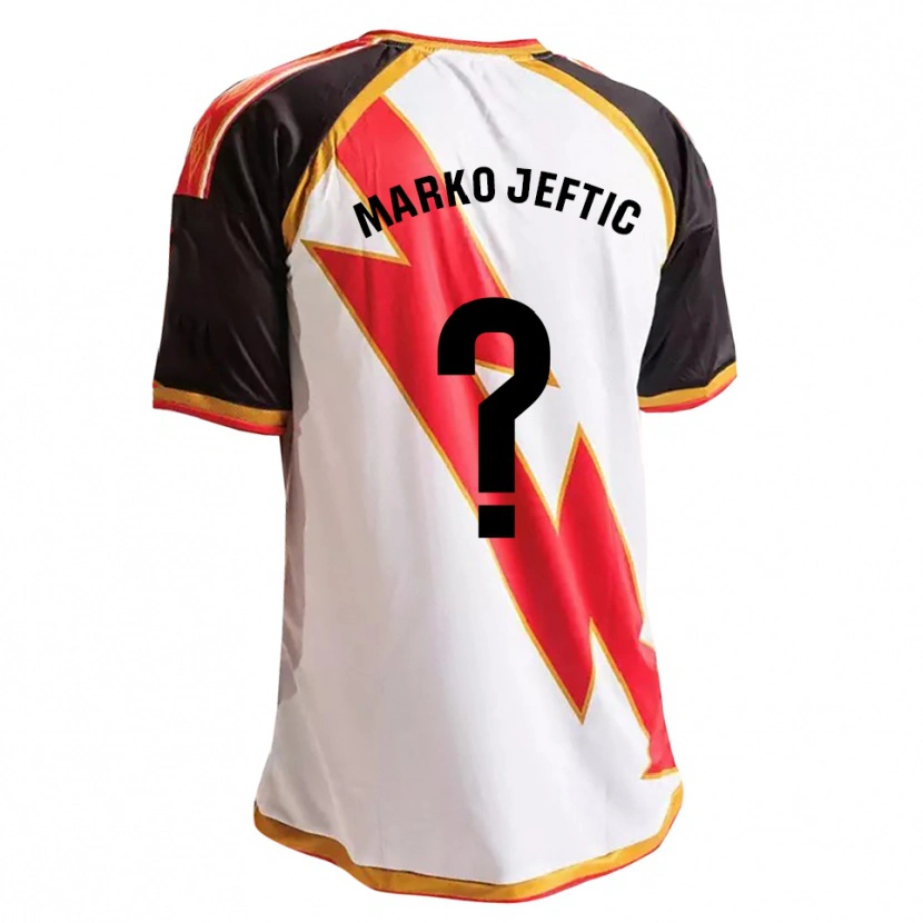 Danxen Män Marko Jeftic #0 Svart Röd Vit Guld Hemmatröja Matchtröjor 2026/27 Tröjor T-Tröja