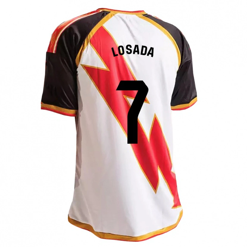 Danxen Män Juan Losada #7 Svart Röd Vit Guld Hemmatröja Matchtröjor 2026/27 Tröjor T-Tröja