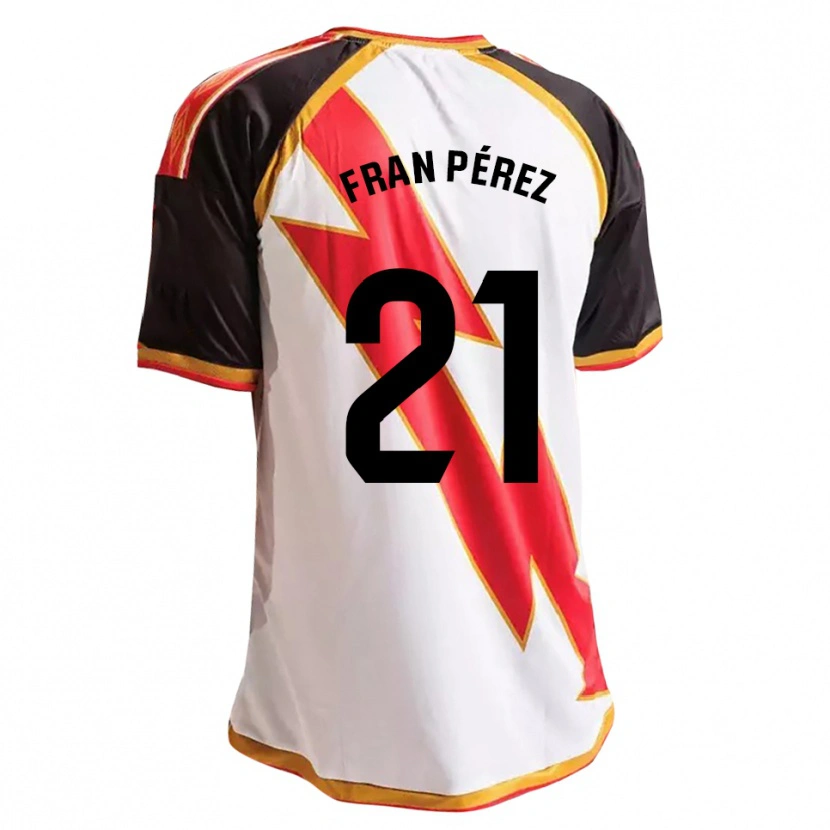 Danxen Män Fran Pérez #21 Svart Röd Vit Guld Hemmatröja Matchtröjor 2026/27 Tröjor T-Tröja
