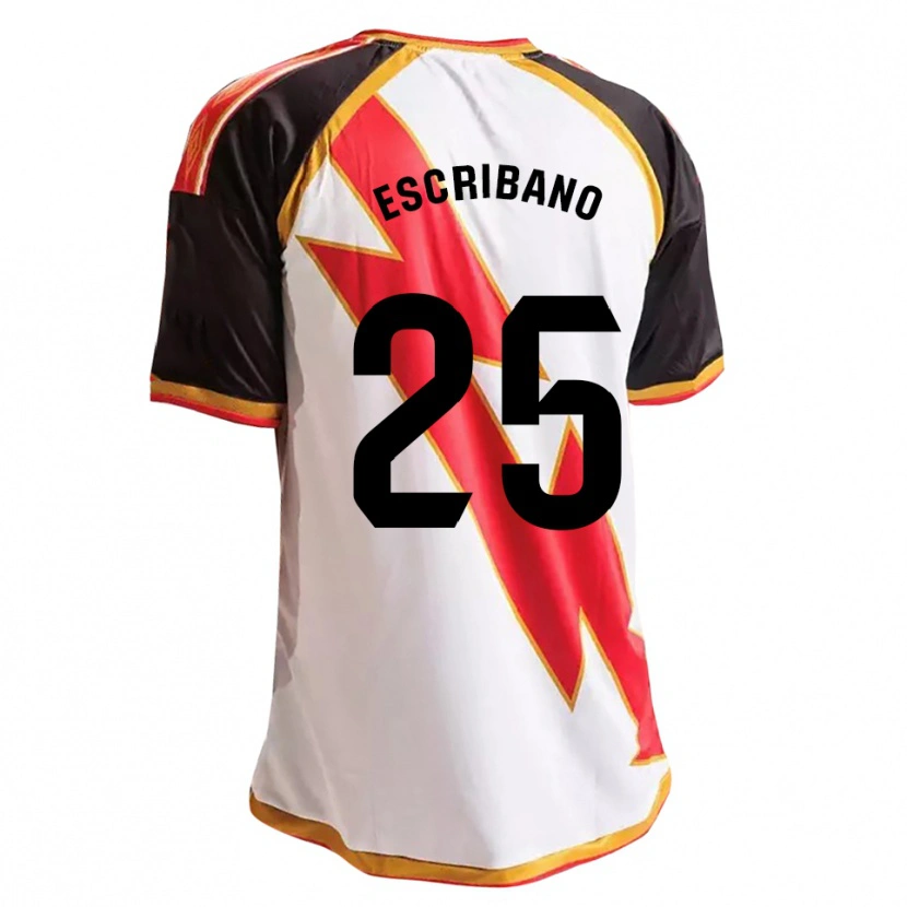 Danxen Män Francisco Escribano #25 Svart Röd Vit Guld Hemmatröja Matchtröjor 2026/27 Tröjor T-Tröja