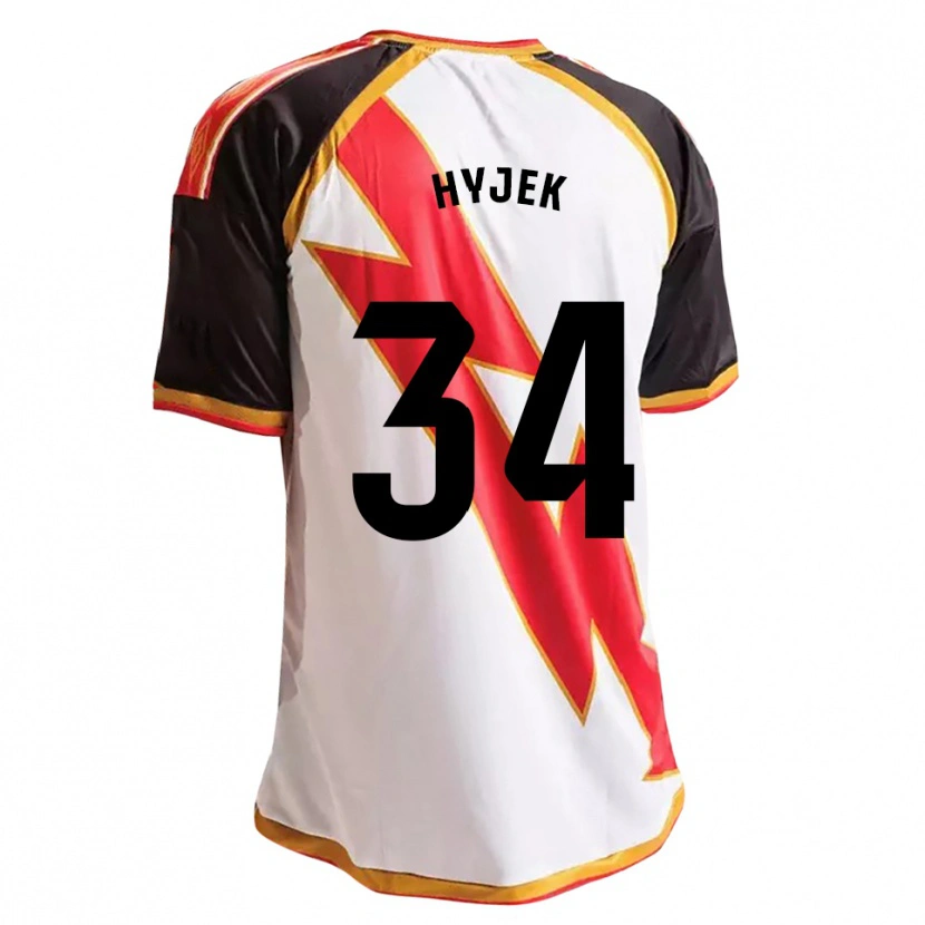 Danxen Män David Hyjek #34 Svart Röd Vit Guld Hemmatröja Matchtröjor 2026/27 Tröjor T-Tröja