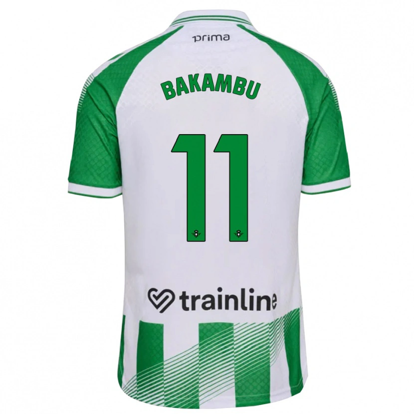 Danxen Män Cedric Bakambu #11 Ljusgrön Svart Vit Hemmatröja Matchtröjor 2026/27 Tröjor T-Tröja